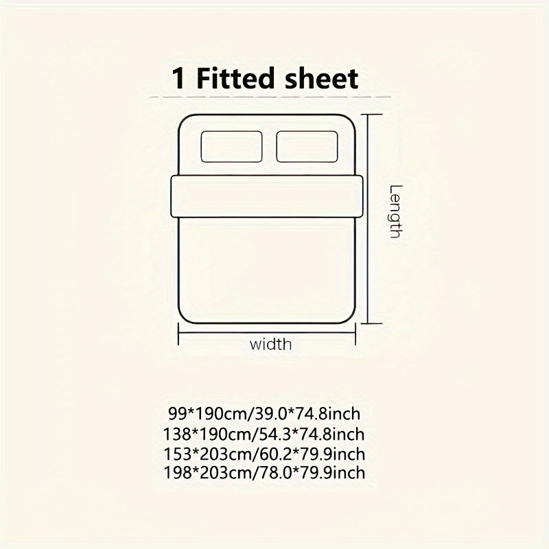 KGOODS Jacquard Velvet Fitted Sheet – Thick, Soft & Wrinkle-Resistant