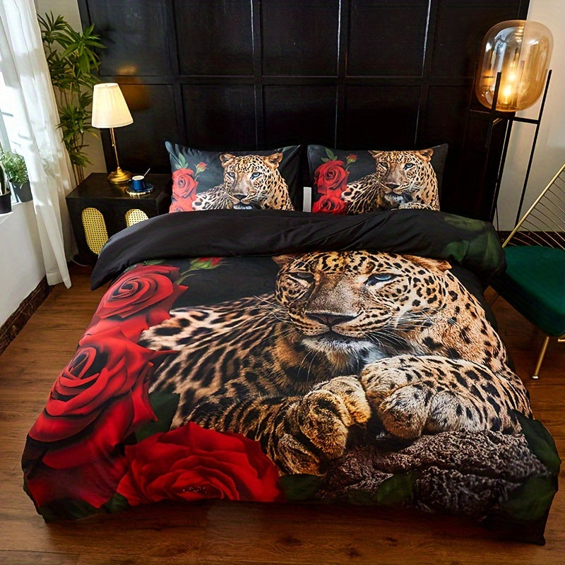 Bold Wild Romance 3-Piece Duvet Cover Set