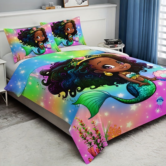 Whimsical Dreamy Princess 3-Piece Duvet Cover Set