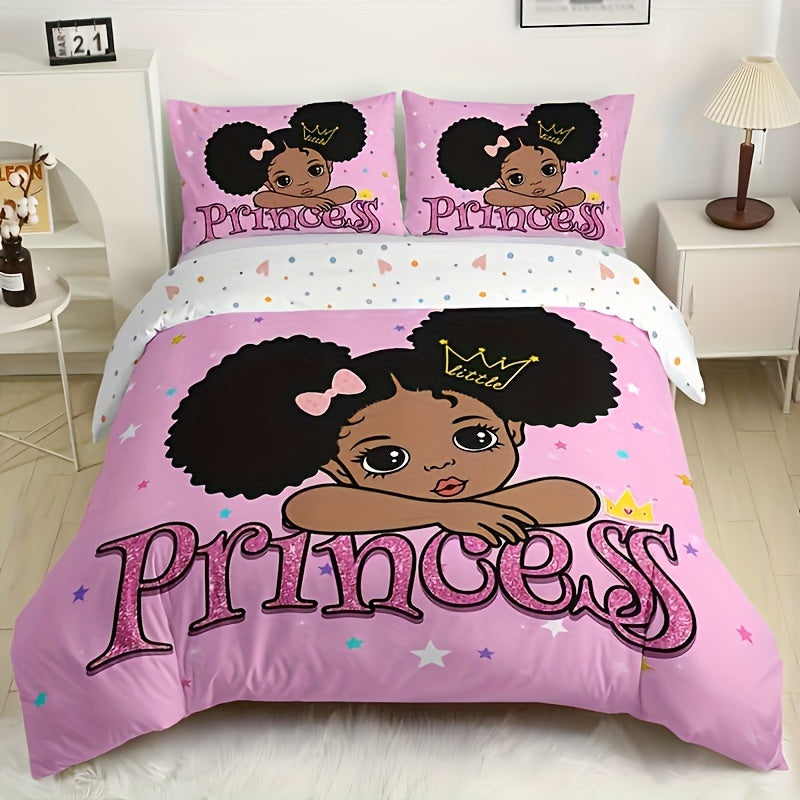 Pink Little Princess 3-Piece Duvet Cover Set