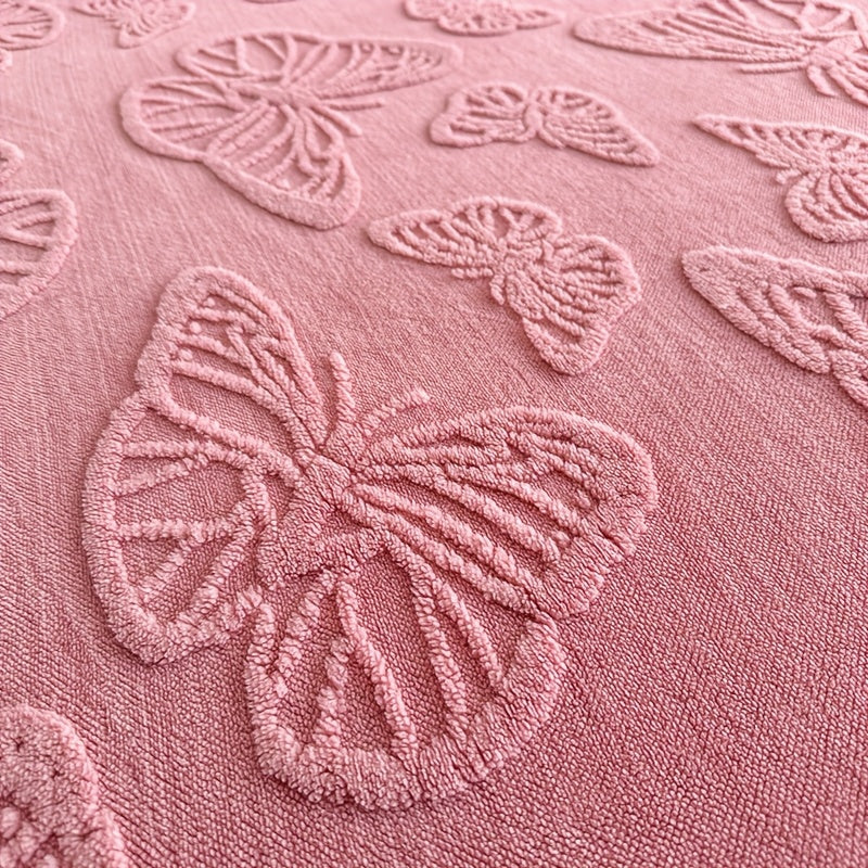 KGOODS Plush Fleece 3-Piece Bed Sheet Set – Butterfly Design, Soft & Warm