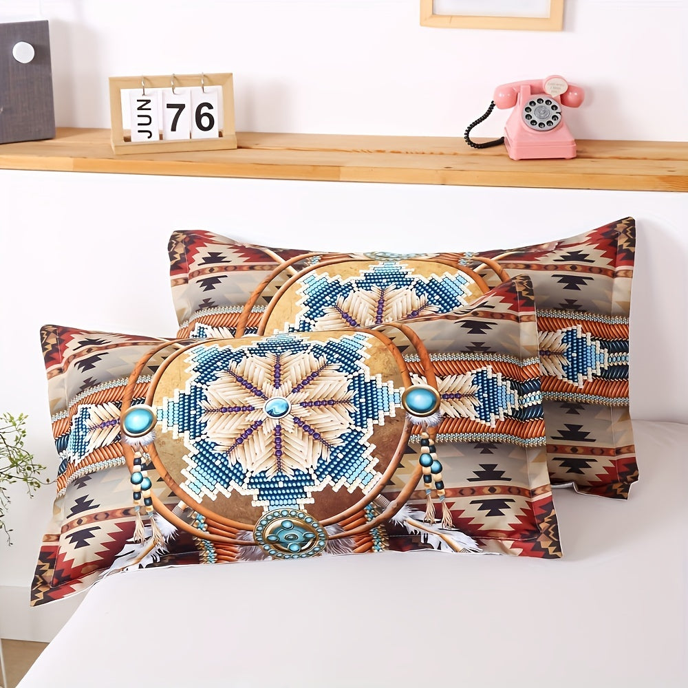 Western Bead Print Duvet Cover Set