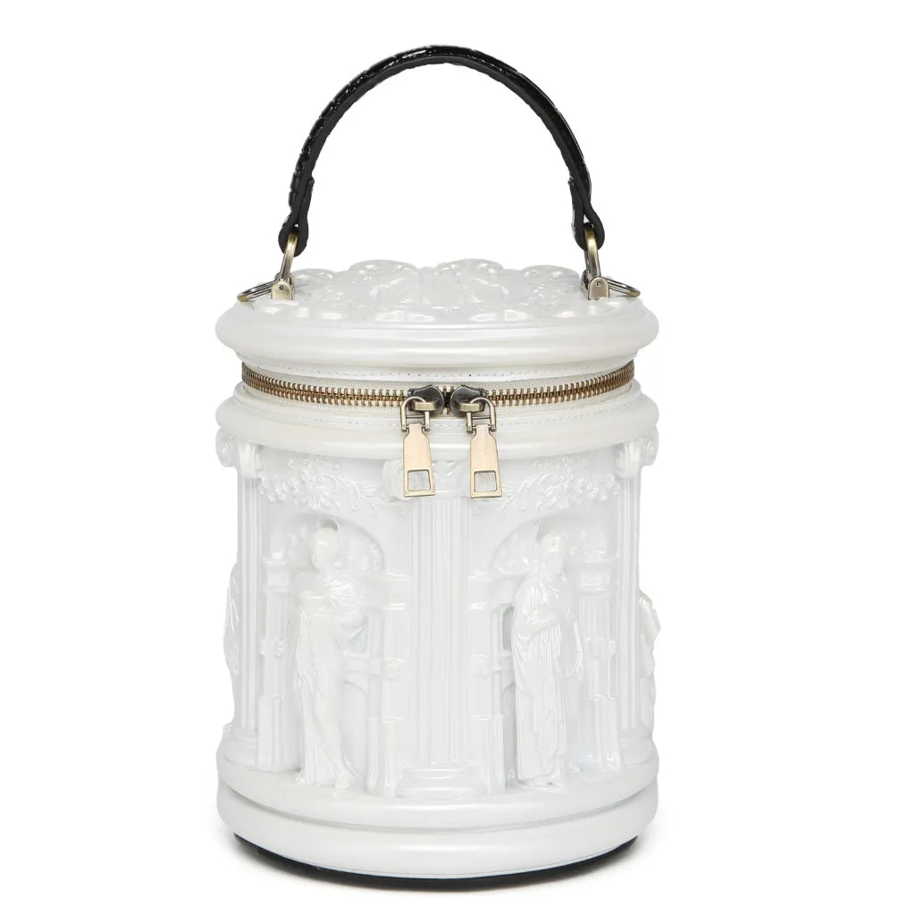 The Pantheon Muse Sculptural Cylinder Bag