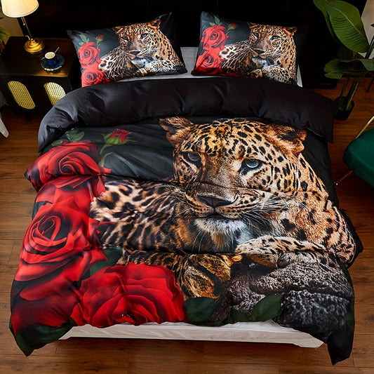 Bold Wild Romance 3-Piece Duvet Cover Set