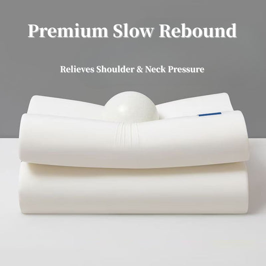 Soft breathable memory foam pillow cover with cooling fabric for comfortable sleep