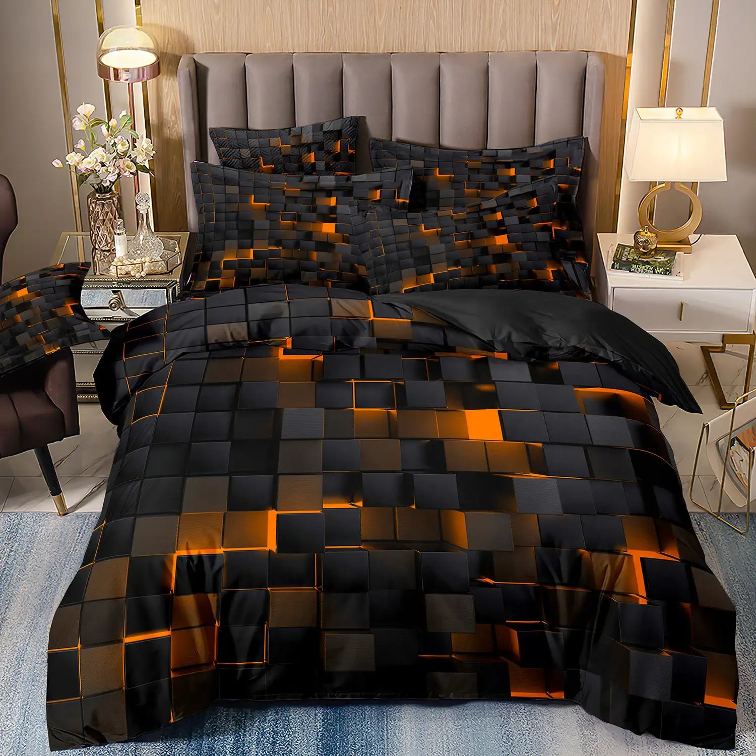 Breathable and ultra-soft microfiber fabric of Velura 3D bedding set