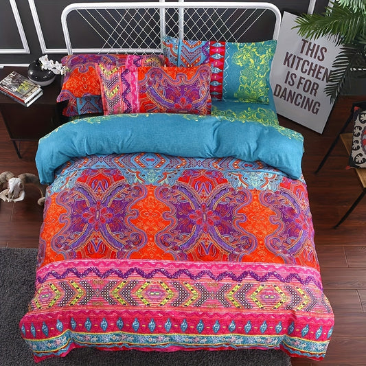 Exotic Tribal Medallion 3-Piece Duvet Cover Set
