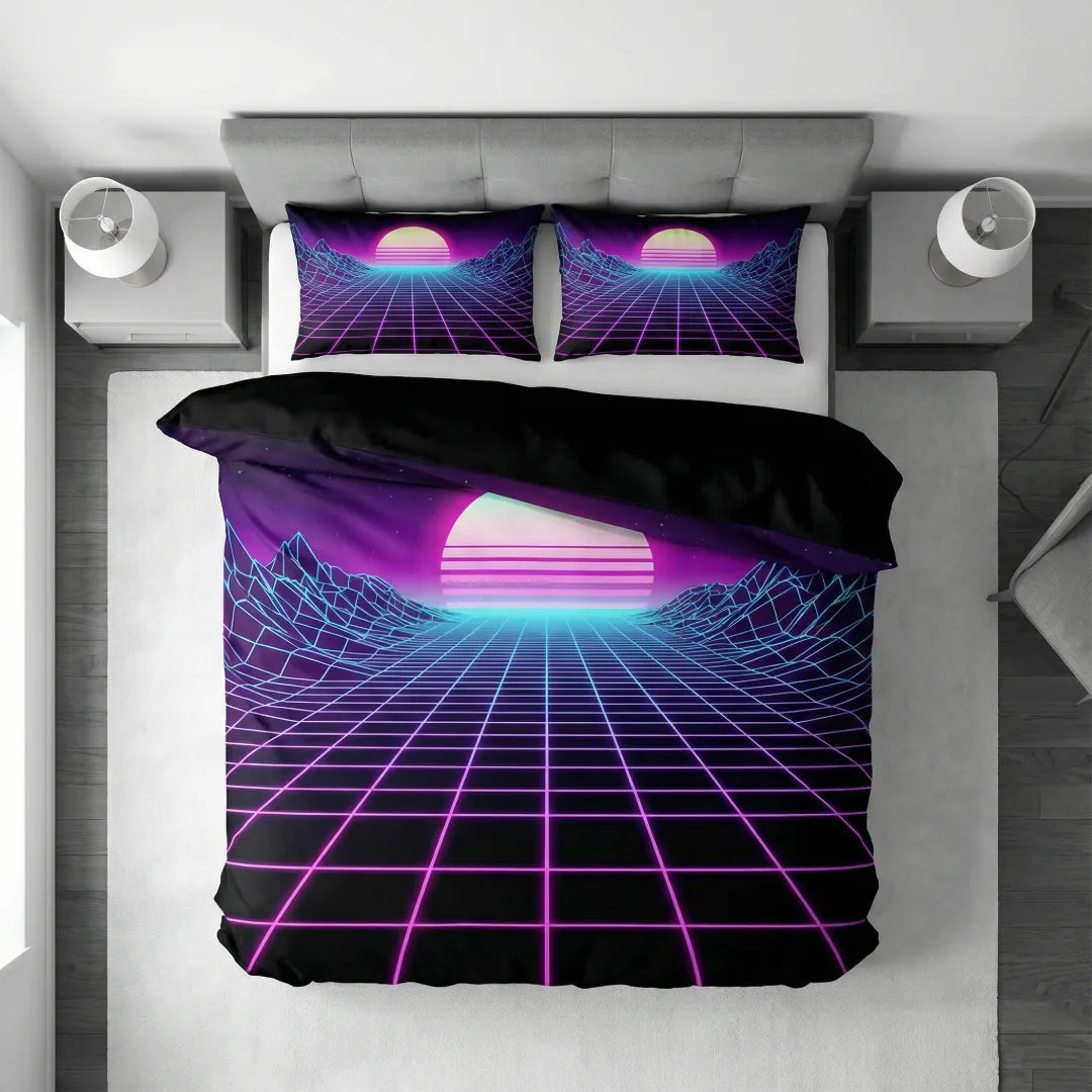 3D Geometric & Abstract Neon Cyberpunk Cover Set
