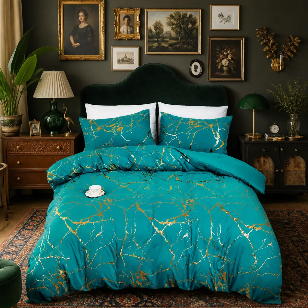 Luxury Gilded Vein Cover Set