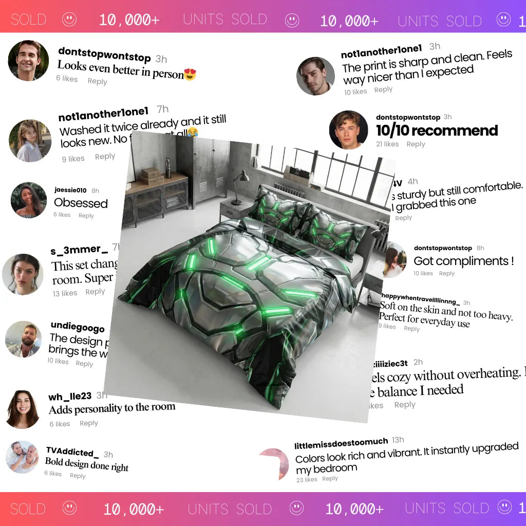 3D Geometric & Abstract Neon Cyberpunk Cover Set