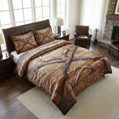 Rustic Wilderness & Wildlife Hunting Cover Set