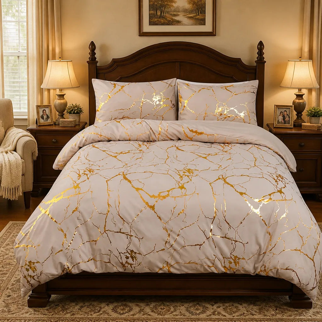 Luxury Gilded Vein Cover Set