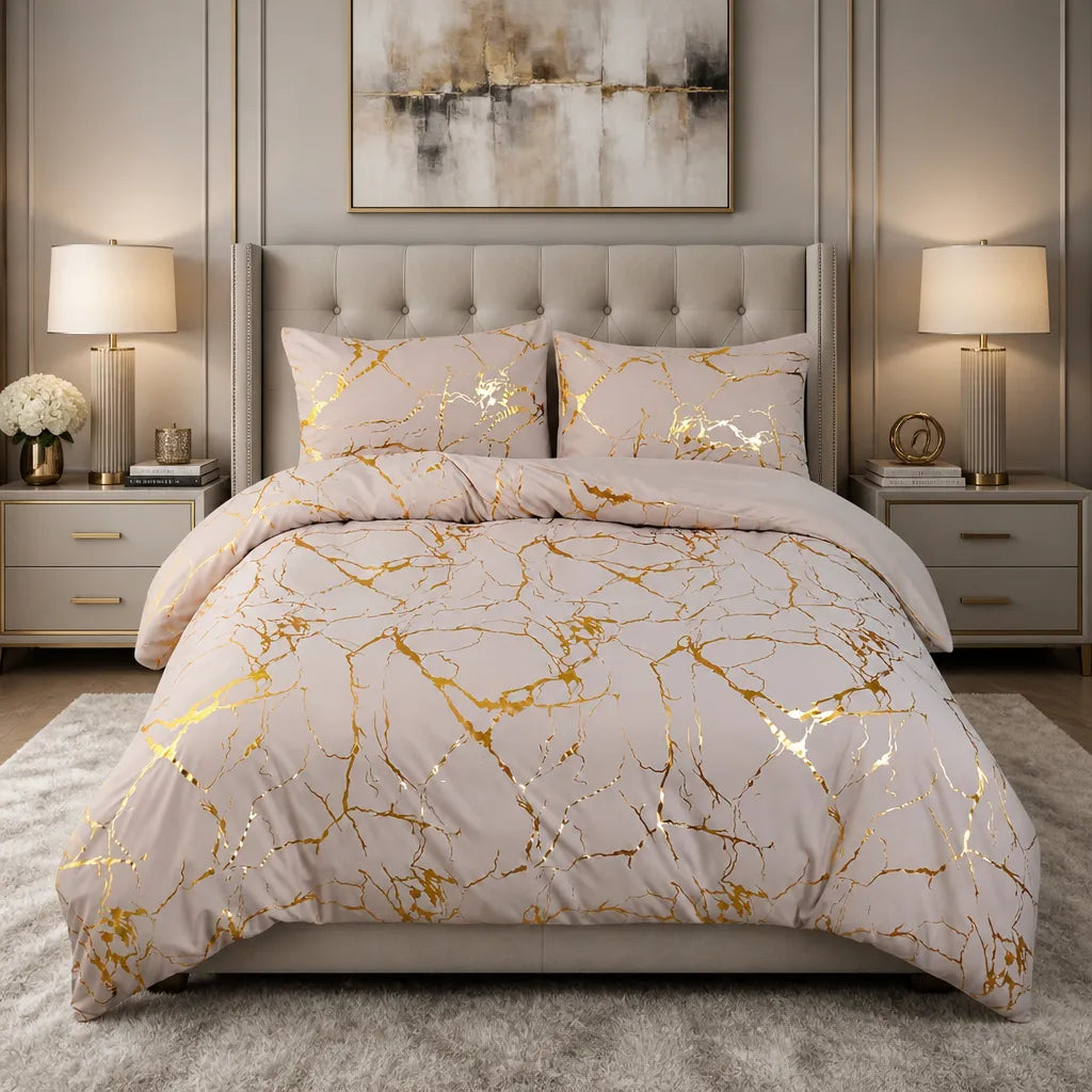 Luxury Gilded Vein Cover Set