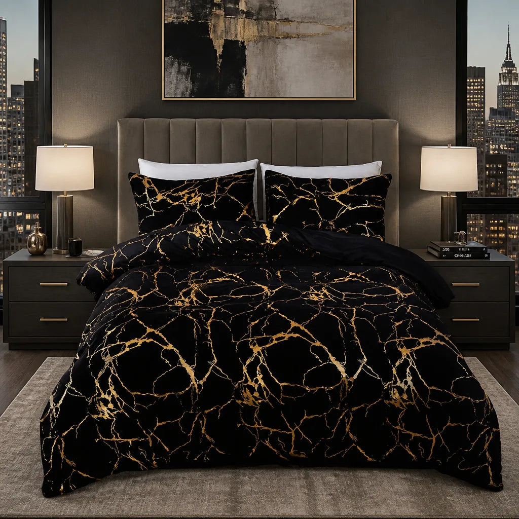 Luxury Gilded Vein Cover Set