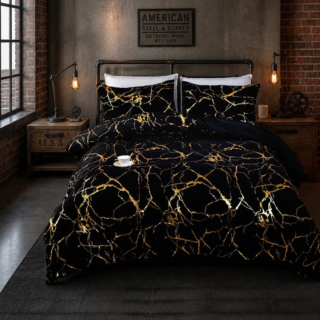 Luxury Gilded Vein Cover Set