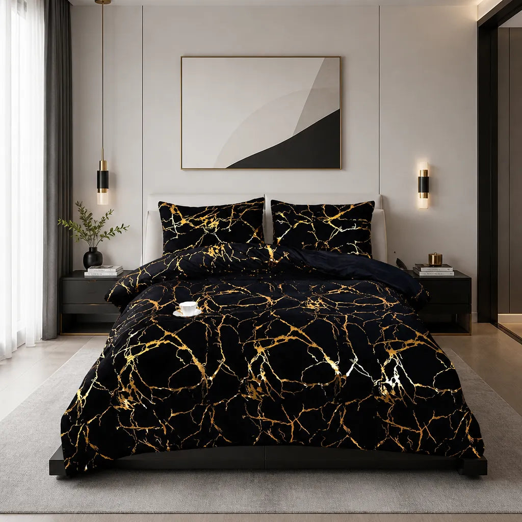 Luxury Gilded Vein Cover Set