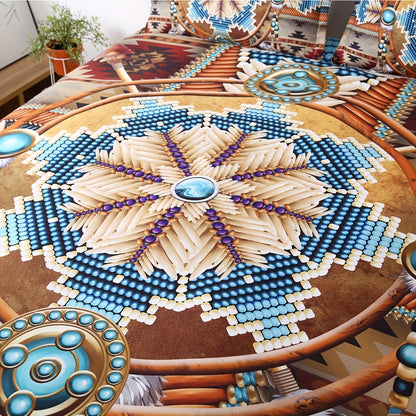 Western Bead Print Duvet Cover Set