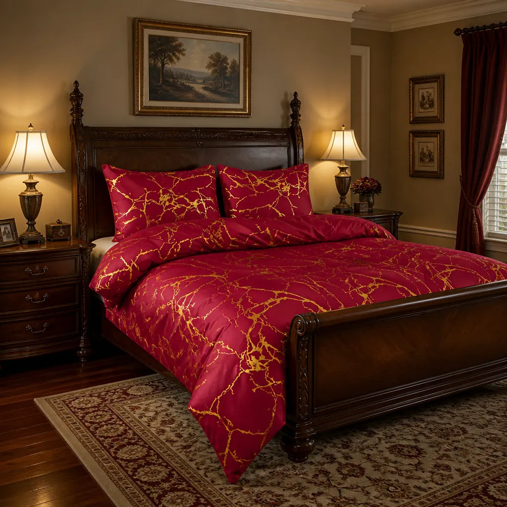Luxury Gilded Vein Cover Set