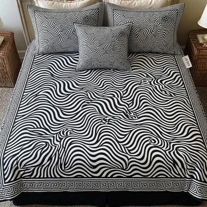 Abstract Optical Illusion 3-Piece Duvet Cover Set