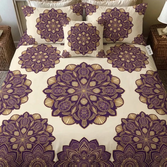Regal Sea Symmetry 3-Piece Duvet Cover Set