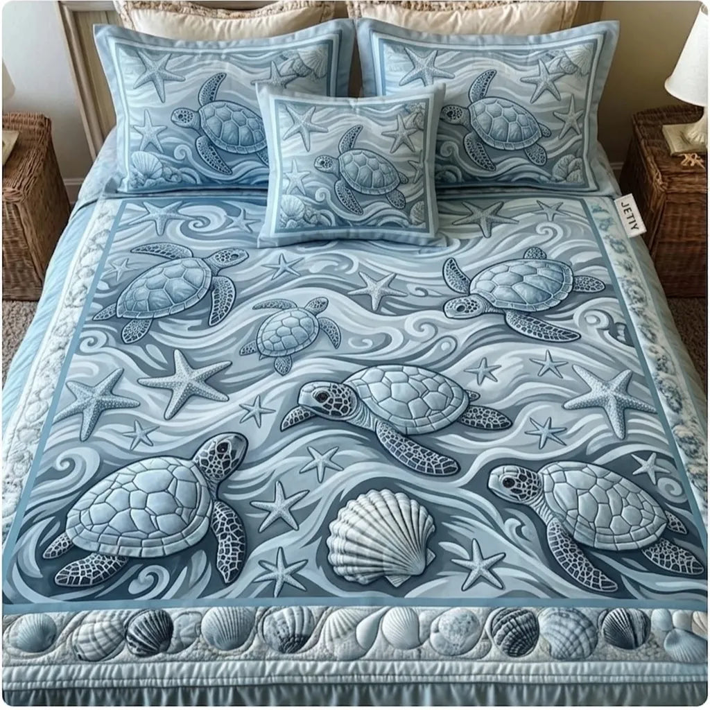 Serene Current Sketch 3-Piece Duvet Cover Set