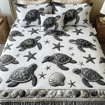 Serene Deep Sea 3-Piece Duvet Cover Set