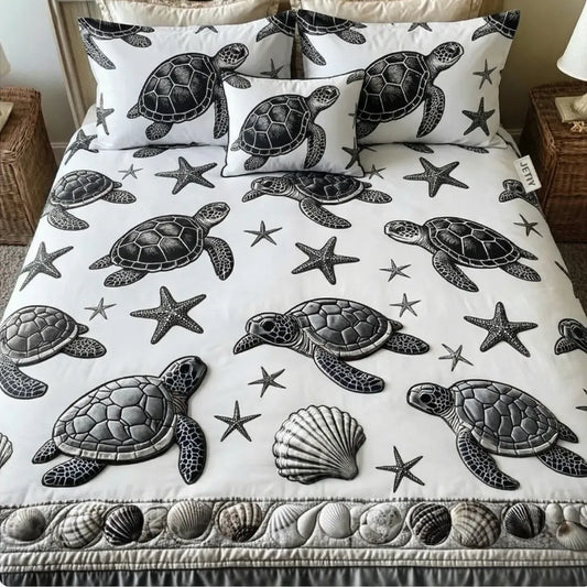 Serene Deep Sea 3-Piece Duvet Cover Set