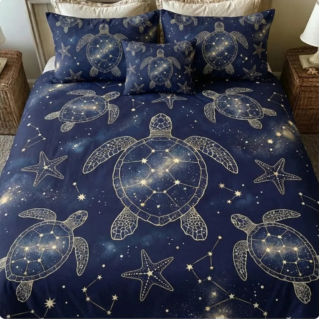 Mystical Midnight Sea 3-Piece Duvet Cover Set