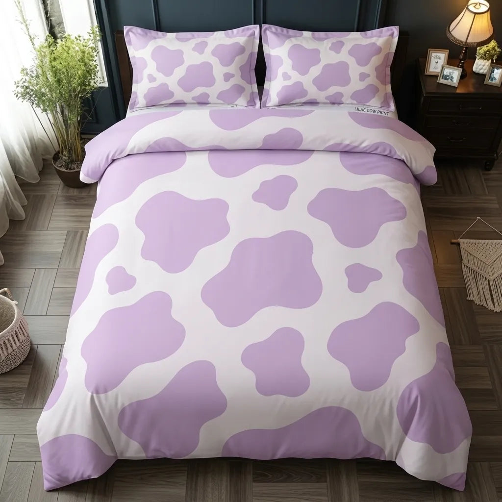 Dreamy Lavender Pattern 3-Piece Duvet Cover Set