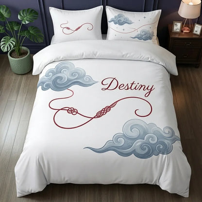 Ethereal Cloud Destiny 3-Piece Duvet Cover Set