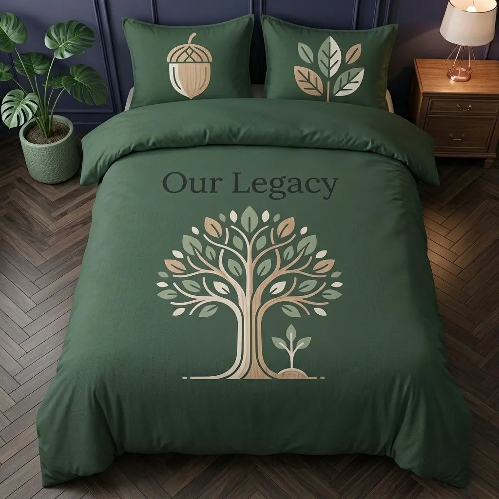 Forest Legacy Tree 3-Piece Duvet Cover Set