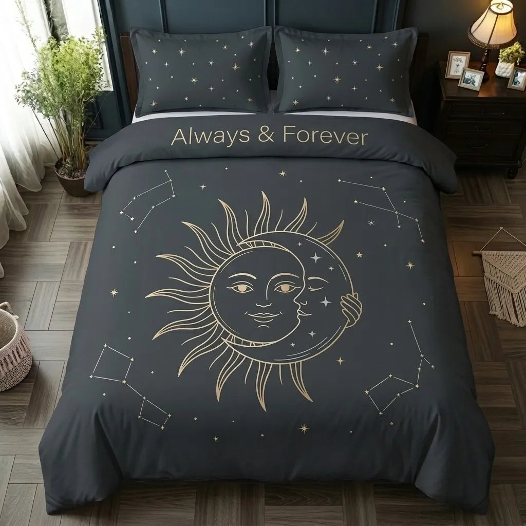 Mystic Always Forever 3-Piece Duvet Cover Set