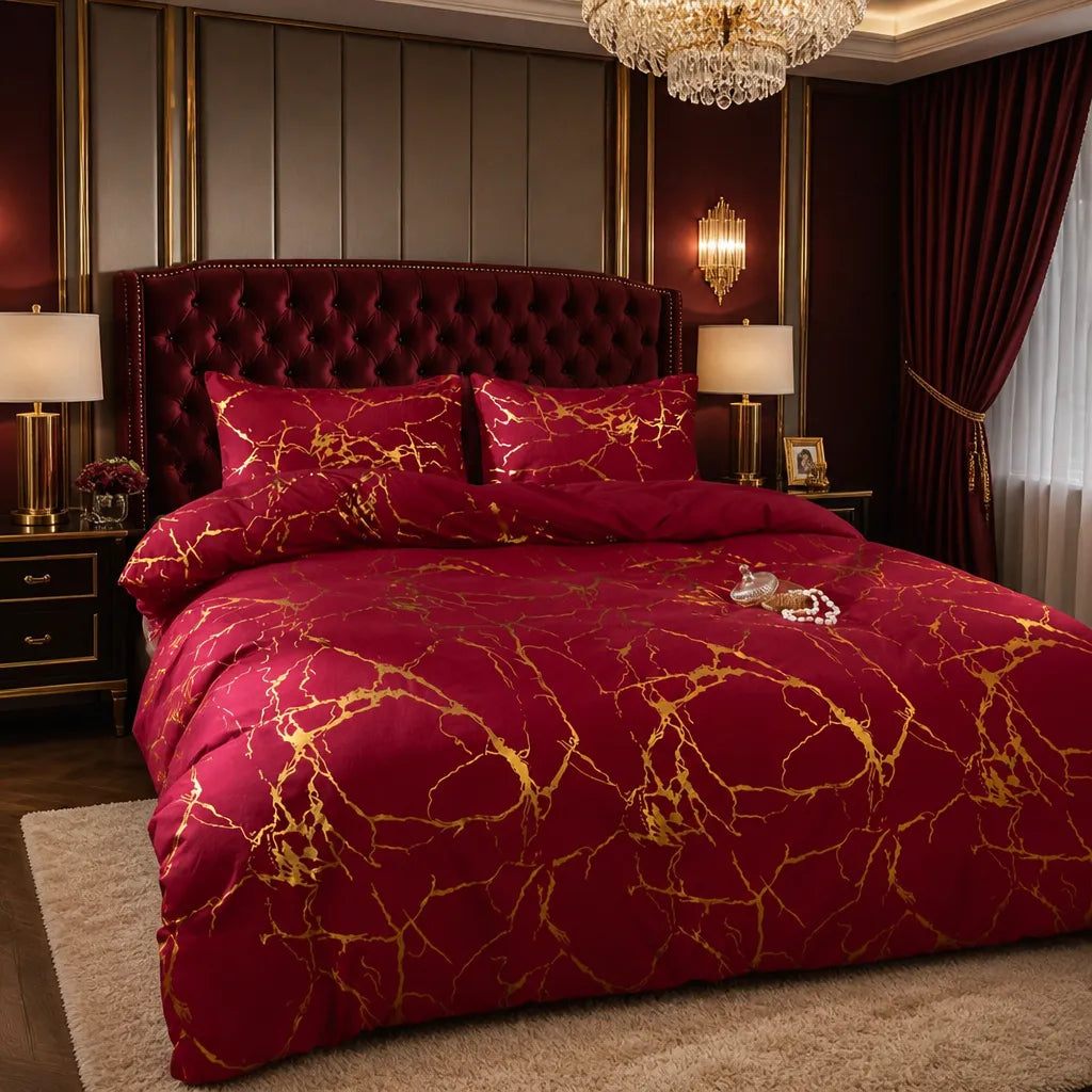 Luxury Gilded Vein Cover Set