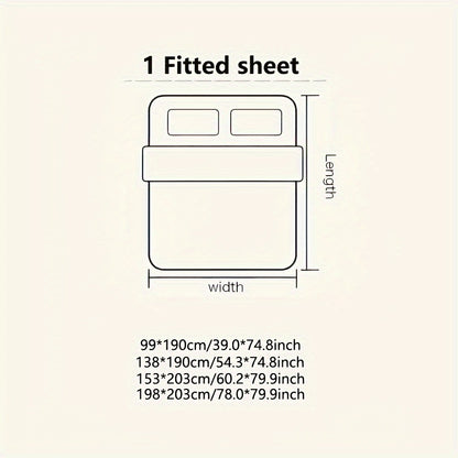 KGOODS Jacquard Velvet Fitted Sheet – Thick, Soft & Wrinkle-Resistant