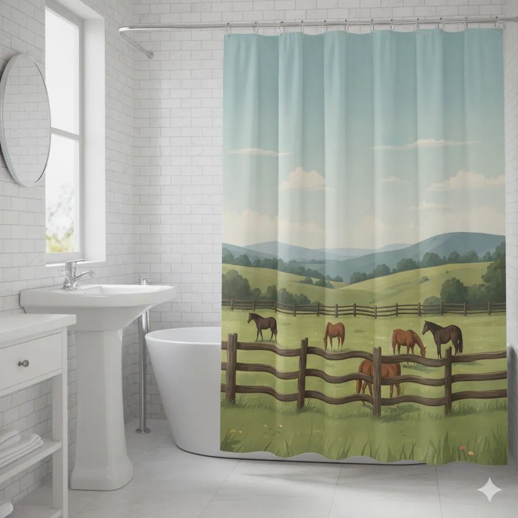 Luxe Fabric Shower Curtain