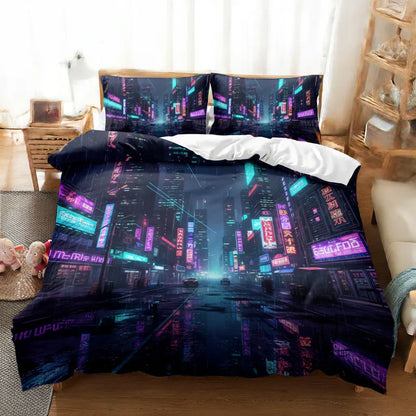 3D Geometric & Abstract Neon Cyberpunk Cover Set