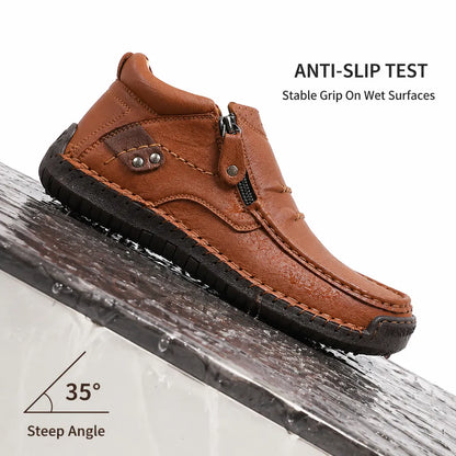 12-Hour Foot Freedom: The Anatomical Wide-Toe Boot for Pain-Free Standing & Driving