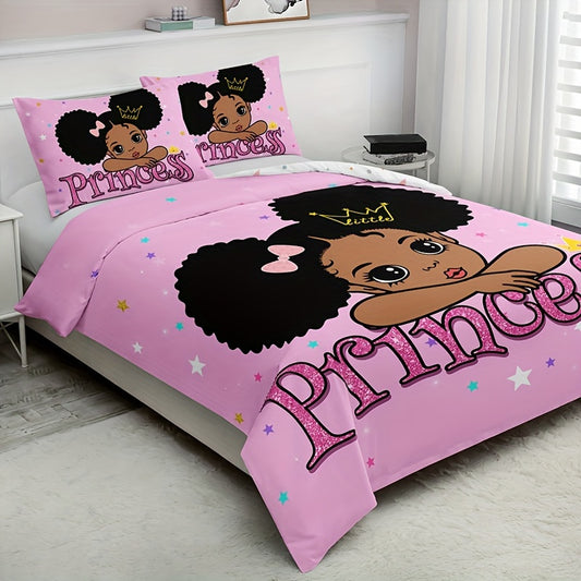 Pink Little Princess 3-Piece Duvet Cover Set