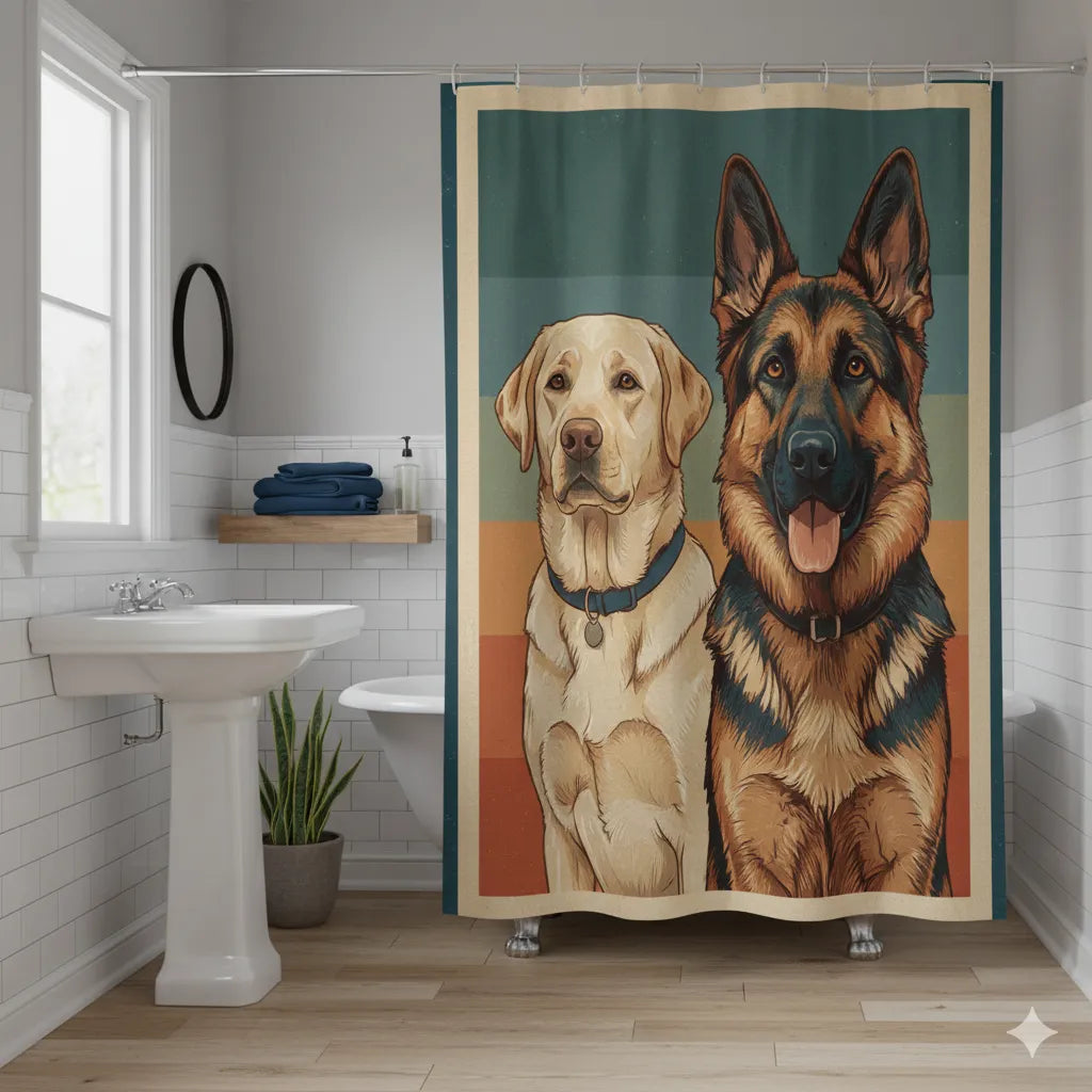 Luxe Fabric Shower Curtain