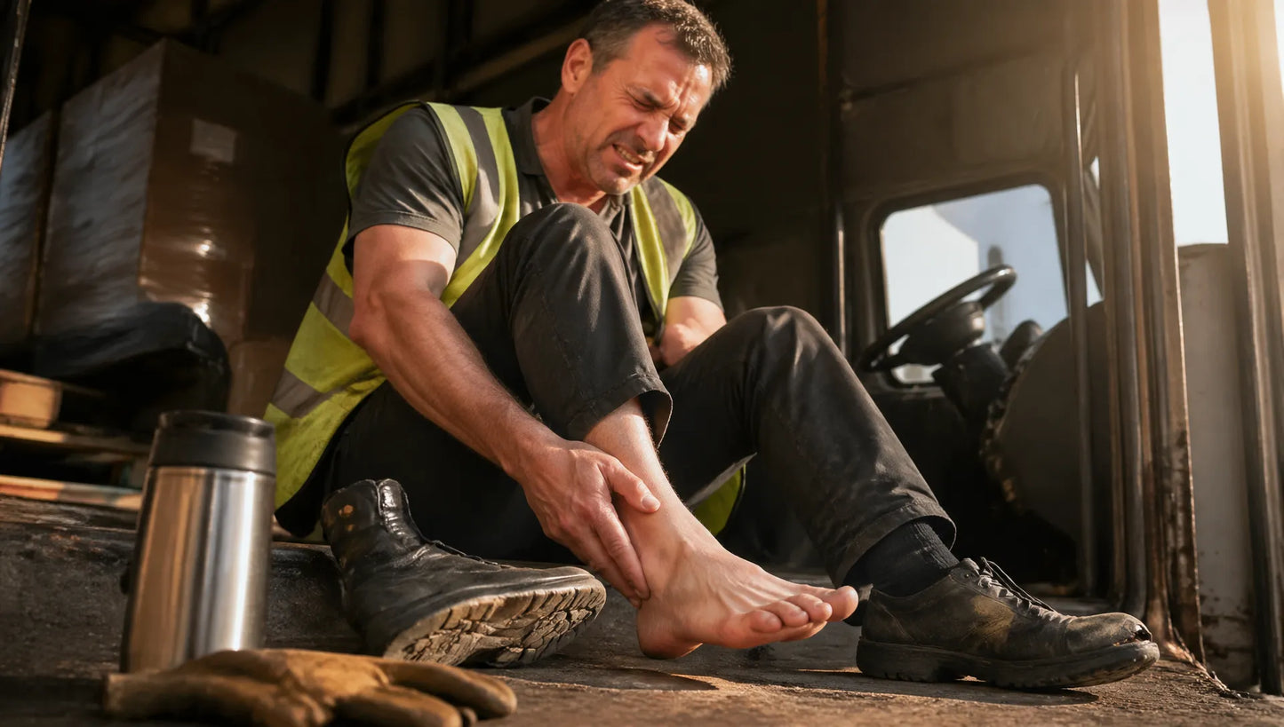 12-Hour Foot Freedom: The Anatomical Wide-Toe Boot for Pain-Free Standing & Driving