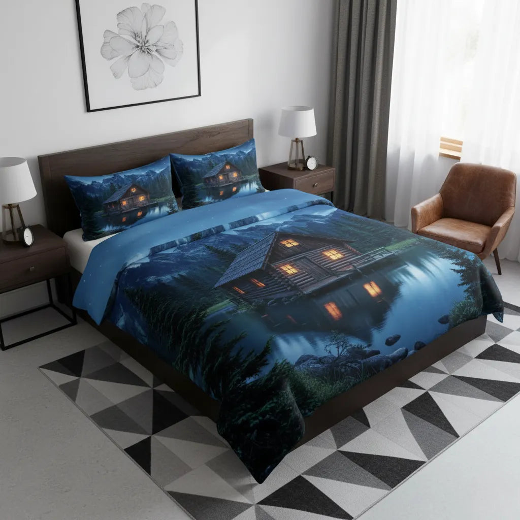 Rustic Wilderness & Wildlife Hunting Cover Set