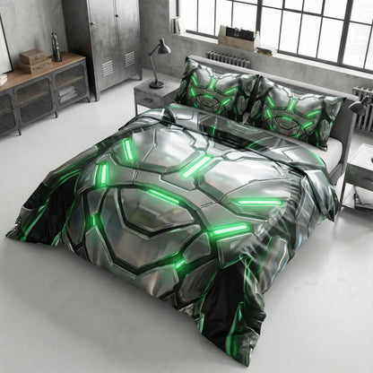 3D Geometric & Abstract Neon Cyberpunk Cover Set