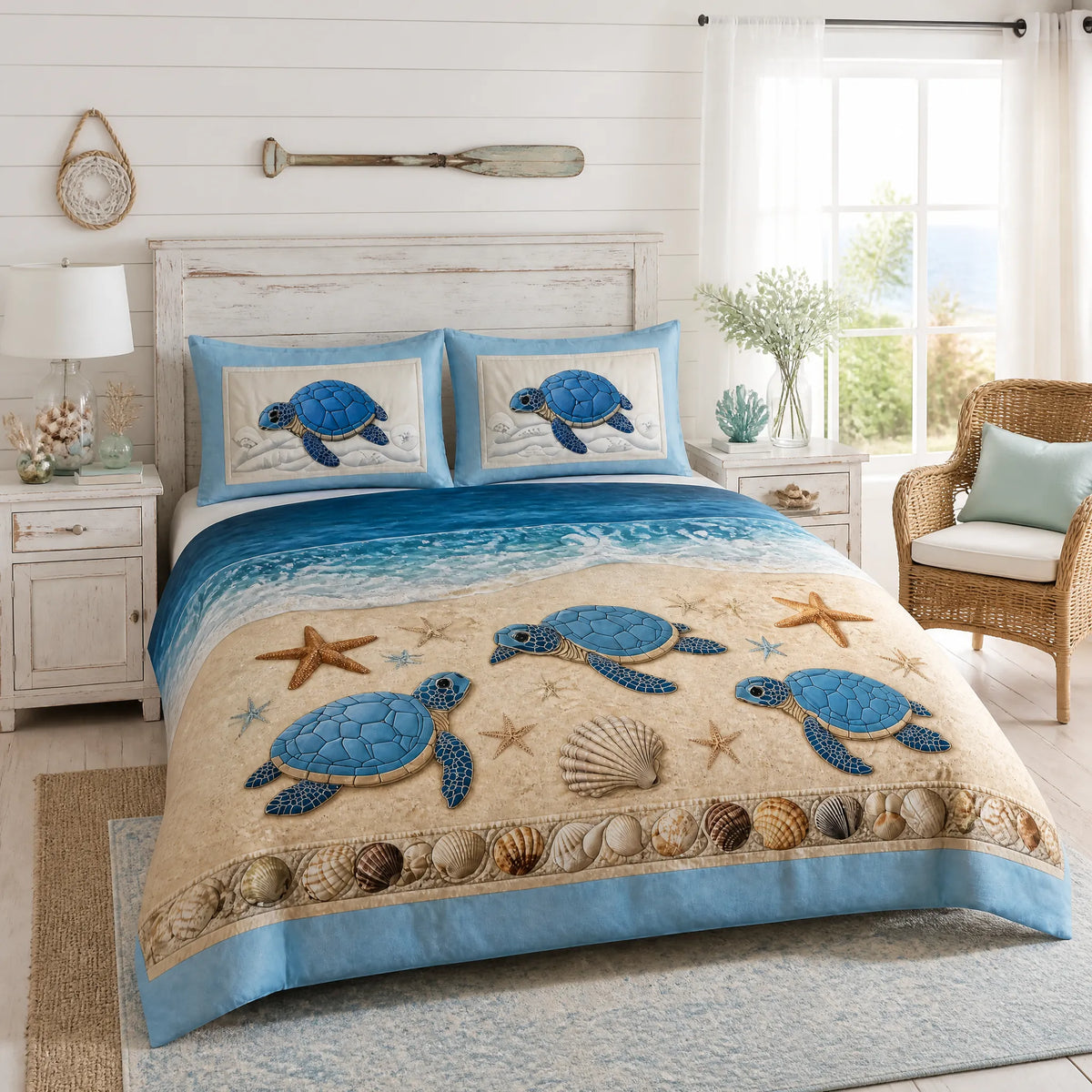 Coastal Sea Turtle Cover Set