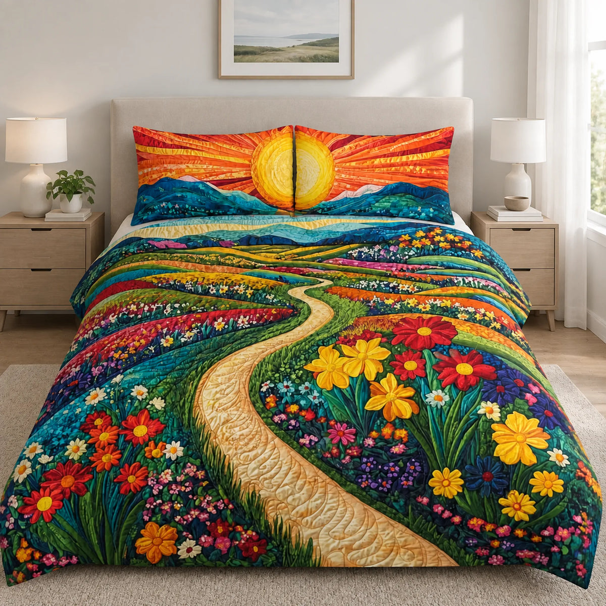 Colorful Flower Meadow Path Cover Set