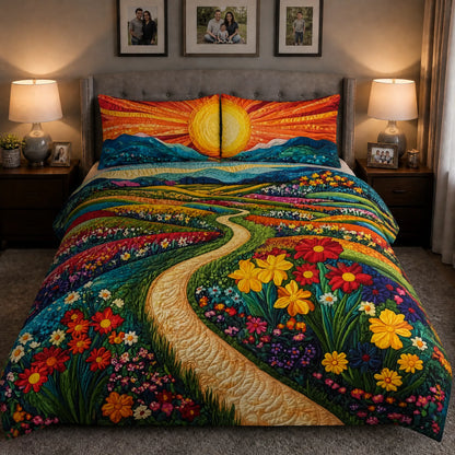 Colorful Flower Meadow Path Cover Set