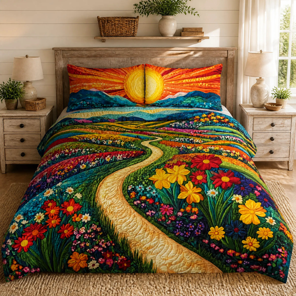Colorful Flower Meadow Path Cover Set