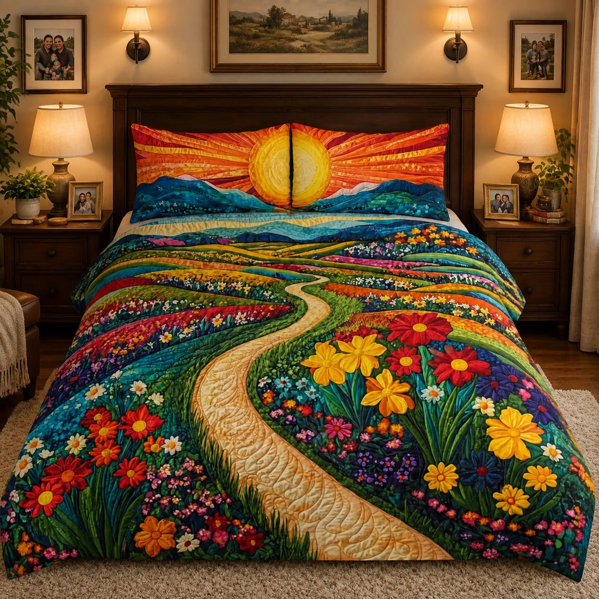 Colorful Flower Meadow Path Cover Set