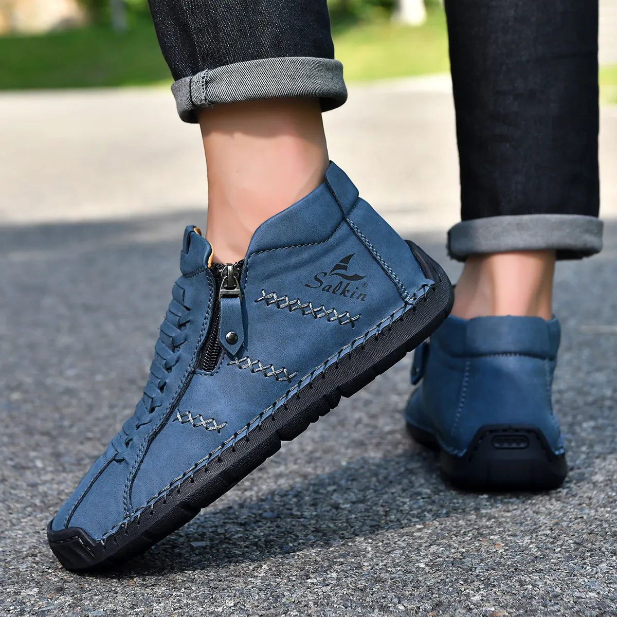 DriftSet - Hand-Zip Low-Top Work Boots (Men's)