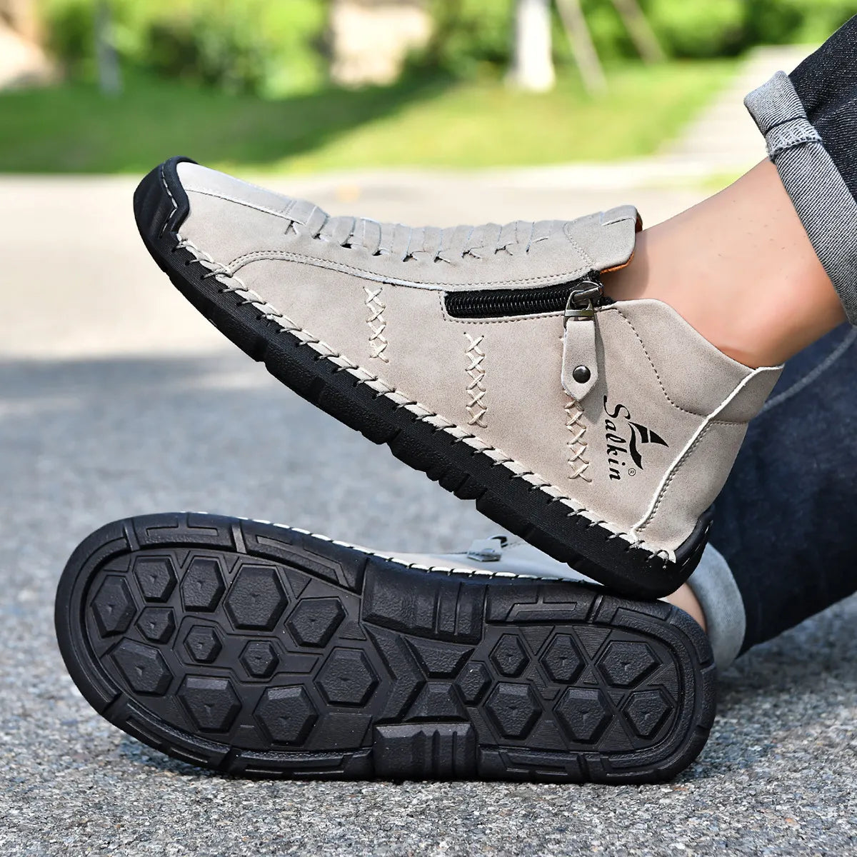 DriftSet - Hand-Zip Low-Top Work Boots (Men's)