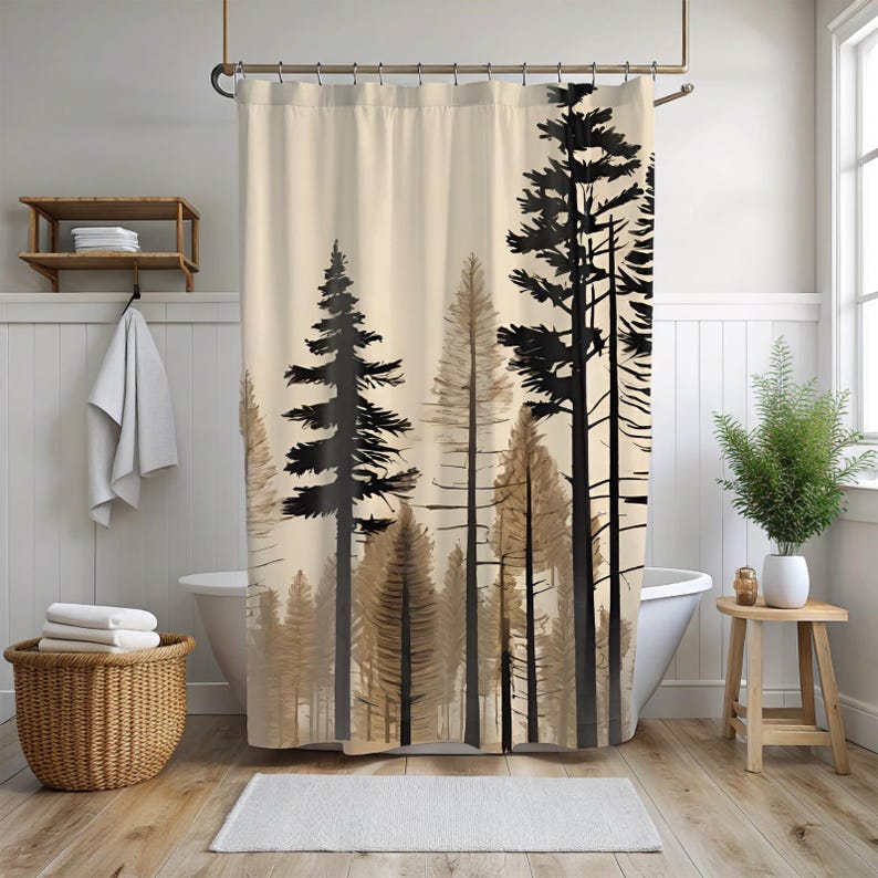 Luxe Fabric Shower Curtain